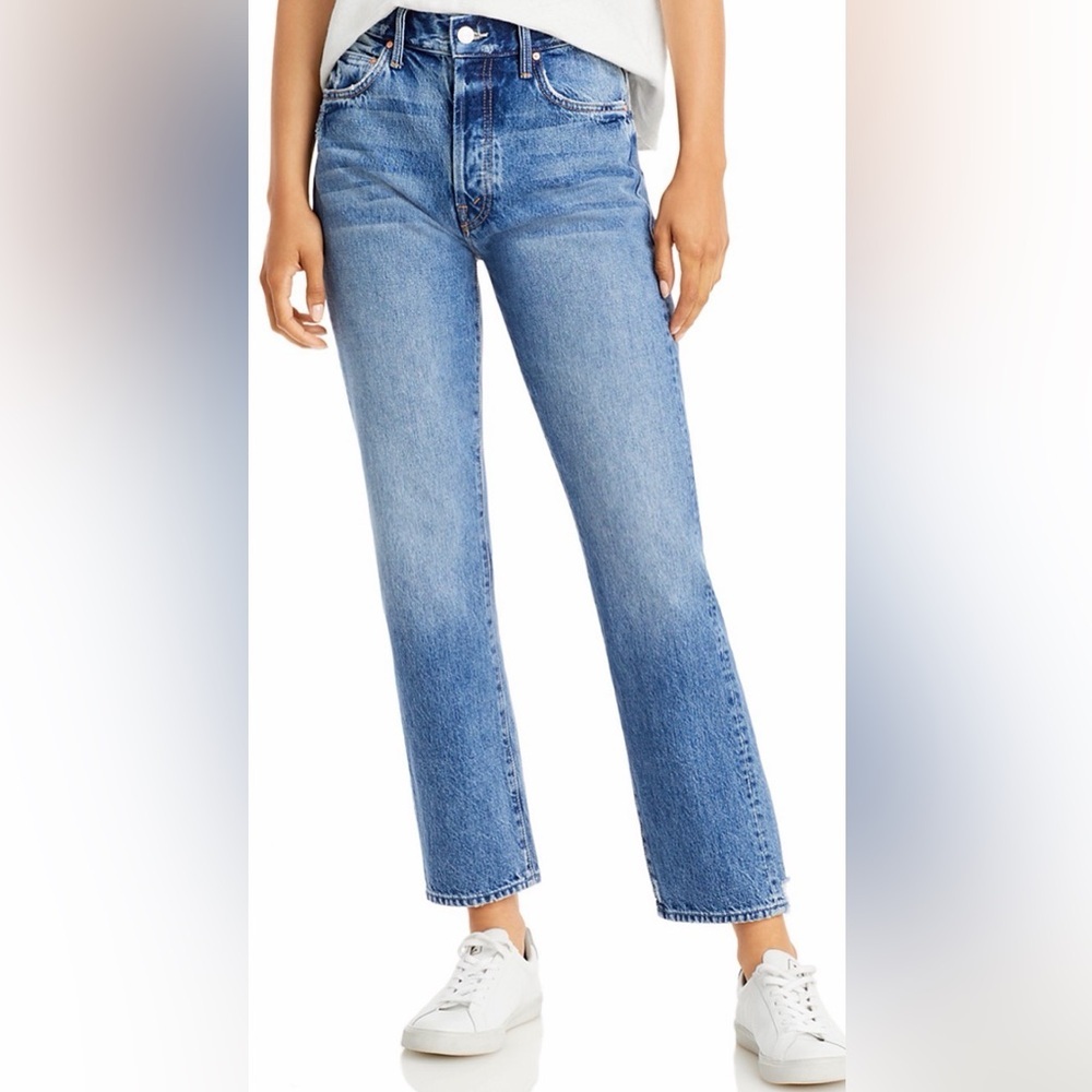 MOTHER The High Waisted Hiker Hover Jeans A Day in the Life of Daniel Blue 32